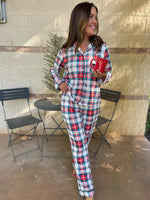 Load image into Gallery viewer, Holiday Plaid Pajama Set