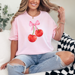 Load image into Gallery viewer, Cherry Bow Graphic Tee
