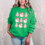 Load image into Gallery viewer, Christmas Cake Santa Graphic Sweatshirt
