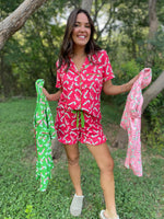 Load image into Gallery viewer, Christmas Candy Pajama Set in Three Colors
