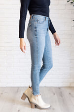 Load image into Gallery viewer, Justine High Rise Control Top Contrast Wash Skinny Jeans
