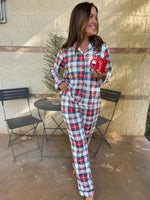 Load image into Gallery viewer, Holiday Plaid Pajama Set
