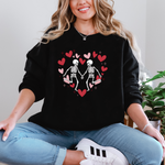 Load image into Gallery viewer, Skeleton Heart Graphic Sweatshirt
