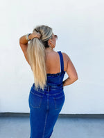 Load image into Gallery viewer, PREORDER: Frankie Overall Denim Dress
