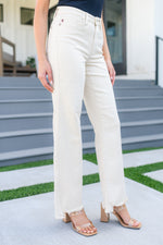 Load image into Gallery viewer, Alice High Rise Over Dyed 90&#39;s Straight Jeans in Light Khaki
