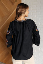 Load image into Gallery viewer, All In Me Embroidered V-Neck Blouse
