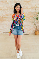 Load image into Gallery viewer, All Over The World Scoop Neck Blouse
