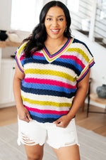 Load image into Gallery viewer, Another One V-Neck Striped Top
