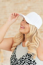 Load image into Gallery viewer, Basic Babe Ball Cap in White
