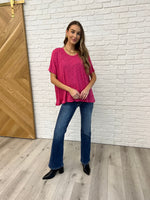 Load image into Gallery viewer, Basically Flowing Dolman Sleeve Top in Hot Pink
