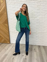 Load image into Gallery viewer, Basically Flowing Dolman Sleeve Top in Kelly Green
