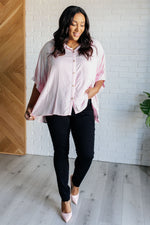 Load image into Gallery viewer, Boxy Striped Button Up in Hot Pink
