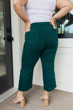 Load image into Gallery viewer, Briar High Rise Control Top Wide Leg Crop Jeans in Teal
