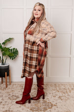 Load image into Gallery viewer, Cabin Fever Flannel Plaid Oversized Shacket

