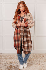 Load image into Gallery viewer, Cabin Fever Flannel Plaid Oversized Shacket

