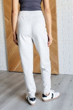 Load image into Gallery viewer, Center Seam Scuba Joggers in Heather Grey
