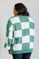 Load image into Gallery viewer, Check Yourself Checkered Sweater in Green
