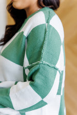 Load image into Gallery viewer, Check Yourself Checkered Sweater in Green
