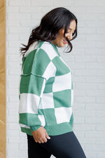 Load image into Gallery viewer, Check Yourself Checkered Sweater in Green
