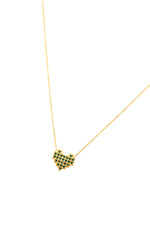 Load image into Gallery viewer, Checkered Heart Necklace
