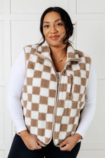 Load image into Gallery viewer, Check it Out Checkered Fleece Vest
