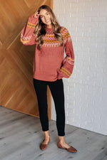 Load image into Gallery viewer, Cozy Chalet Fair Isle Sweater
