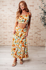 Load image into Gallery viewer, Cutie Patootie Tiered Skirt and Top Set in Orange
