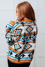 Load image into Gallery viewer, Desert Vibes Geometric Striped Sweater
