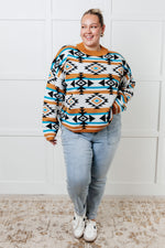 Load image into Gallery viewer, Desert Vibes Geometric Striped Sweater
