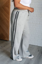 Load image into Gallery viewer, Don&#39;t Get Stuck Stripe Detail Sweatpants
