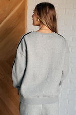 Load image into Gallery viewer, Don&#39;t Get Stuck Stripe Detail Sweatshirt
