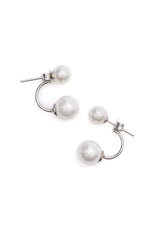 Load image into Gallery viewer, Double Pearl Stud Earrings
