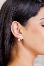 Load image into Gallery viewer, Double Pearl Stud Earrings
