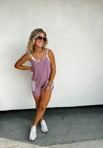 Load image into Gallery viewer, PREORDER: Taylor Stripe Pocket Romper in Four Colors
