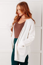 Load image into Gallery viewer, Everything Layer Waffle Knit Open Front Cardigan in Ivory
