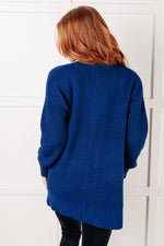 Load image into Gallery viewer, Everything Layer Waffle Knit Open Front Cardigan in Light Navy
