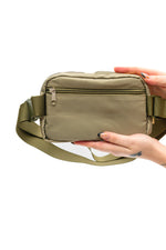 Load image into Gallery viewer, Everywhere I Go Crossbody Belt Bag in Olive
