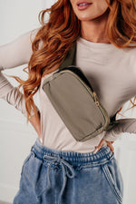 Load image into Gallery viewer, Everywhere I Go Crossbody Belt Bag in Olive
