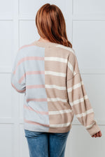 Load image into Gallery viewer, Exceptional Thought Striped Patchwork Sweater
