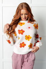 Load image into Gallery viewer, Falling Flowers Floral Sweater
