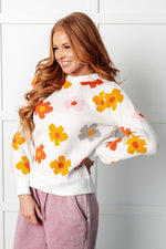 Load image into Gallery viewer, Falling Flowers Floral Sweater
