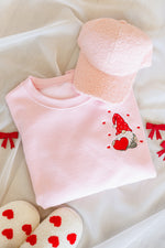 Load image into Gallery viewer, Valentine Gnome Embroidered Sweatshirt
