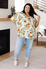 Load image into Gallery viewer, Good Morning Floral V-Neck Blouse
