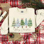 Load image into Gallery viewer, Christmas Trees Graphic Sweatshirt
