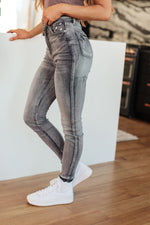 Load image into Gallery viewer, Hadley High Rise Control Top Release Hem Skinny
