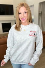 Load image into Gallery viewer, My Dog is My Valentine Embroidered Sweatshirt
