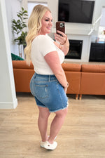 Load image into Gallery viewer, Kelsey Mid Rise Distressed Cutoff Shorts
