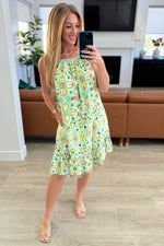 Load image into Gallery viewer, As You Walk On By Tank Dress in Lime
