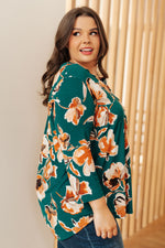 Load image into Gallery viewer, I Think Different Top in Teal Floral
