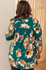 Load image into Gallery viewer, I Think Different Top in Teal Floral
